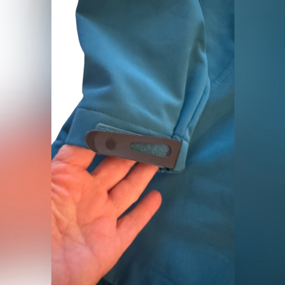 BLACK DIAMOND Soft Shell Jacket Sz L blue Collar Pockets Poly Spandex - Picture 5 of 7